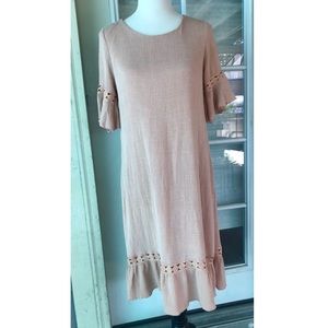 Hailey & Co Rose Rayon Shift Midi Dress